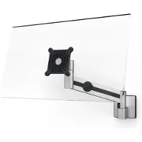 Durable Monitor muurbevestiging Duurzaam, met arm, voor 1 display 21-27", tot 8 kg, VESA, draaibaar & kantelbaar, metallic zilver