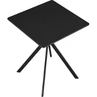 En.casa Stijlvolle eettafel - rechthoekig - 60x60cm - zwart