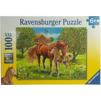 Ravensburger Paarden in de wei - Puzzel van 100 stukjes