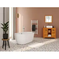 Vente-unique.be Vrijstaande badkuip ADRINA - 178 L - 150 x 75 x 58 cm - Wit