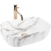 REA Belinda Aiax Shiny Opzetwastafel Steen Imitatie 46,5x33,5 cm