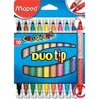 Maped Doppel-Fasermaler COLOR'PEPS DUOtip, 10er Kartonetui
