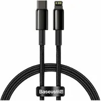 Baseus - USB - Type C - Lightning-kabel snelladen Stroomvoorziening - 20 - W - 1 - m - zwart - (CATLWJ-01)