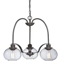 QUOIZEL LED Kroonluchter | 3X E27 Max 60W | Dimbaar | Old Bronze