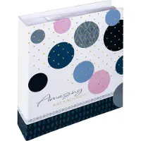 Walther design ME-487-L Amazing Memories - Memo insteekalbum - Formaat 25 x 28 cm - 200 foto's 13 x 18 cm - Blauw