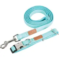 Zolux hondenriem imao piccadilly turquoise 120x1,5 cm