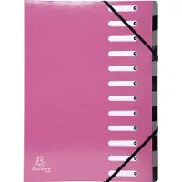 Exacompta IDERAMA Harmonika Sorteermap - 12 indelingen - Roze - 53928E