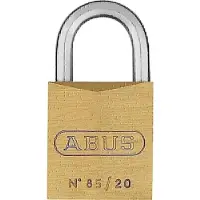 ABUS Cilinderhangslot | breedte slotlichaam 21 mm | messing gelijksluitend 0393 | 1 stuk - 2434 2434a