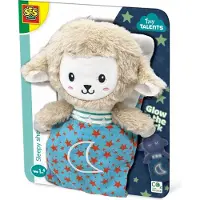 SES Creative - Tiny Talents - Sleepy schaap - Night buddy glow in the dark - zachte knuffel - helpt bij het naar bed gaan - Baby Speelgoed