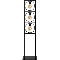 Lucide Vloerlamp Suus Zwart 3xe27