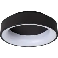 Lucide MIRAGE - Plafonnière - Ø 38 cm - LED Dimb. - 1x22W 2700K - Zwart