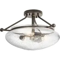 Kichler LED Plafondlamp Belle | 3X E14 Max 40W | Dimbaar | Olde Bronze
