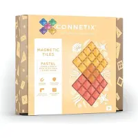 Connetix Pastel Base Plate Construction Game 2 Pieces Geel,Oranje Kinderen