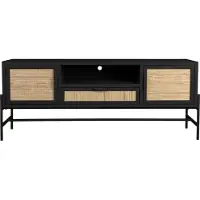 Dutchbone Sideboard Yasu Black (Beige, 148x60x38cm)