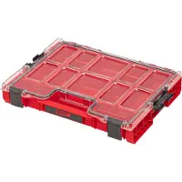 Qbrick PRO Organizer 200 RED ULTRA HD stapelbaar 450 x 358 x 79 mm 6 l IP54 met 8 inlays