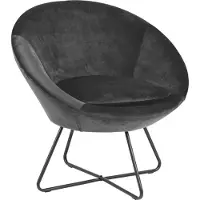 Molecule Loungestoel Center Stof Donkergrijs