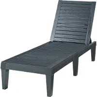 Casa.pro Ligbed Ateleta 172x58x73,5 cm zwart gestructureerd