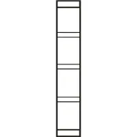 Kerkmann Eindwand, voor stalen rek PROGRESS 2000, H 1900 x D 500 mm, zwart