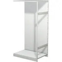 Kerkmann Leeg archiefrek PROGRESS 500 T, aanbouwsectie, met achterwand, H 1900 x B 960 x D 640 mm