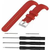 Strap-it Siliconen Smartwatch bandje - Geschikt voor Suunto Core siliconen bandje - rood - Horlogeband / Polsband / Armband