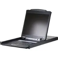 Aten CL1308N-ATA-GG 8-Port PS/2-USB VGA 19" LCD KVM-switch met Duits toetsenbord