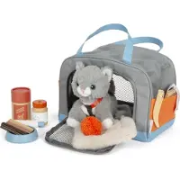 Small Foot - Knuffel Kat met Draagtas en Verzorgingsset