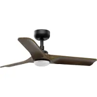Faro Heywood Plafondventilator Black | Dark Wood | S (Ø90cm) | LED