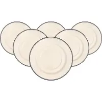 Villeroy & Boch Suppen-Untertassen Design Naif ø 18,7 cm Set van 6