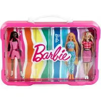 Klein Toys Barbie verzamelkoffer - 58x9,4x43 cm - barbie poppen niet inbegrepen - multicolor