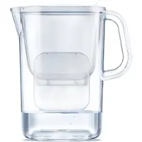 Sans marque Merkloos Waterfilterkan 2.6L - Wit, BPA-vrij, Ergonomisch