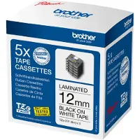 Brother Economy pack: 5x Tze-231M tape cassette, zelfklevend, 8 m x 12 mm, zwart