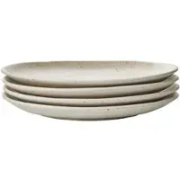 Fonq Mixed Ceramics Ontbijtborden 4st. - Ø 22 cm - Crème