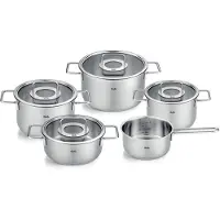 Fissler Pure collection pannenset met glazen deksel 5 delig