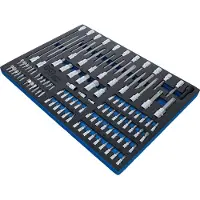 Bgs Accessoires voor gereedschapskoffers, Werkplaatswagen inzet 3/3: Bits en bitinzetstukken, 104 stuks