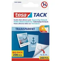 TESA - Dubbelzijdige kleefpads tack transparant 200 stuks