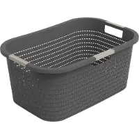 Rotho - Wasmand 40L - Country Antraciet