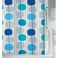 Spirella Douchegordijn Anti-Schimmel - Antibacterieel Douchegordijn Polyester met Kleurrijk Bollendesign voor de Badkamer