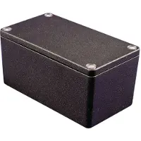 Hammond Electronics 1550Z107BK Universele behuizing 125 x 80 x 40 Aluminium Zwart 1 stuk(s)