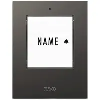 M-E Modern-Electronics 41303 Zender voor Draadloze deurbel Verlicht, Met naambord