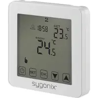 Sygonix SY-4961570 Touch 2 Kamerthermostaat Montagewijze: Inbouw (in muur) Weekprogramma 1 stuk(s)