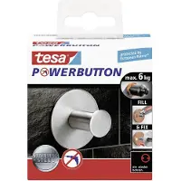 TESA POWERBUTTON Classic zelfklevende haak (Ø x h) 50 mm x 31 mm Metaal Inhoud: 1 stuk(s)