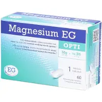 EG NV Magnesium EG Opti | Magnesium & Vitamine B6 | Bij Vermoeidheid & Stress 60 St Filmomhulde tabletten
