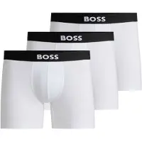 BOSS Boxershorts zwart / wit