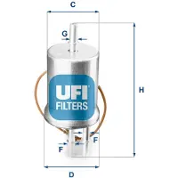Ufi 31.853.00 Brandstoffilter