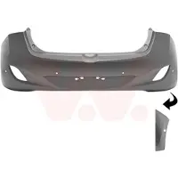 VAN WEZEL 8244548 Achterbumper