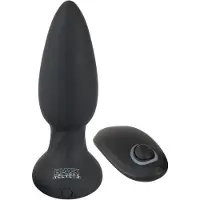 Black Velvets Vibrerende Buttplug met Pulserend Effect en Afstandsbediening