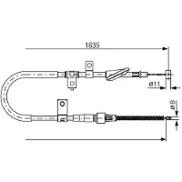 Bosch 1 987 482 258 Handremkabel