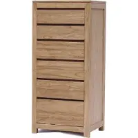 Tower Living Corona - Chest of 6 drawers (Naturel, 60x130x46cm)