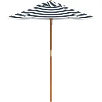 vidaXL Parasol voor kinderen met houten paal Ø120x140 cm