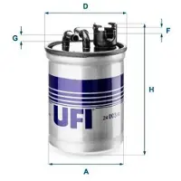 Ufi 24.003.00 Brandstoffilter